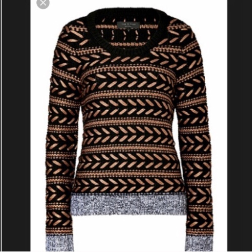 Rag & Bone metallic sweater